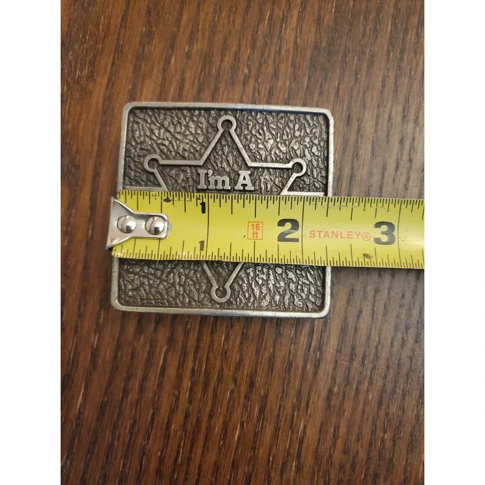 1981 I'm a Pronto Person ‎ ITT Phillips Drill Vintage Belt Buckle